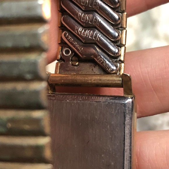 Vintage Mens Gruen Wrist Square Gold Tone Watch - Doesn't Run, For Parts - Picture 11 of 13